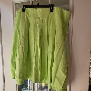 Lane Bryant neon green skirt